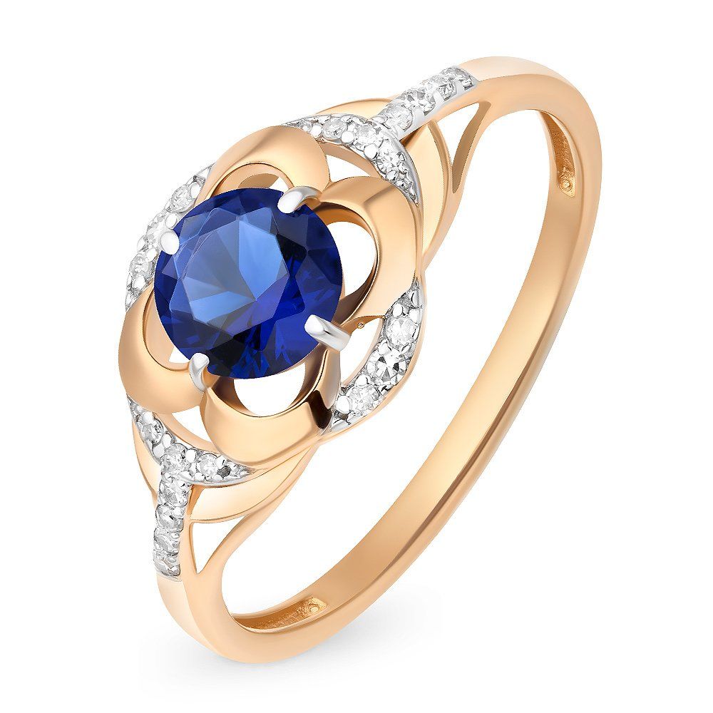 

Кольцо женское из серебра с фианитом 585Gold 701008731, р. 18, 701008731