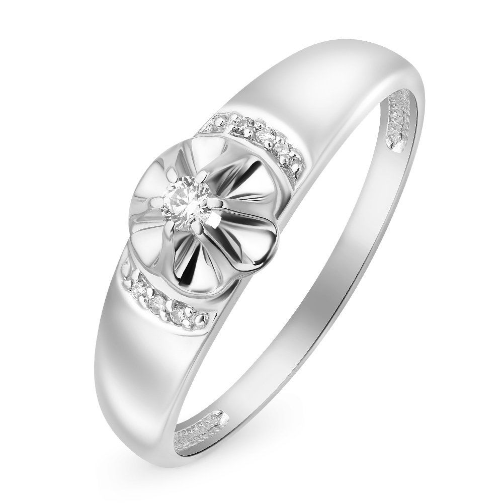 

Кольцо женское из серебра с фианитом 585Gold 701008750, р. 17,5, 701008750