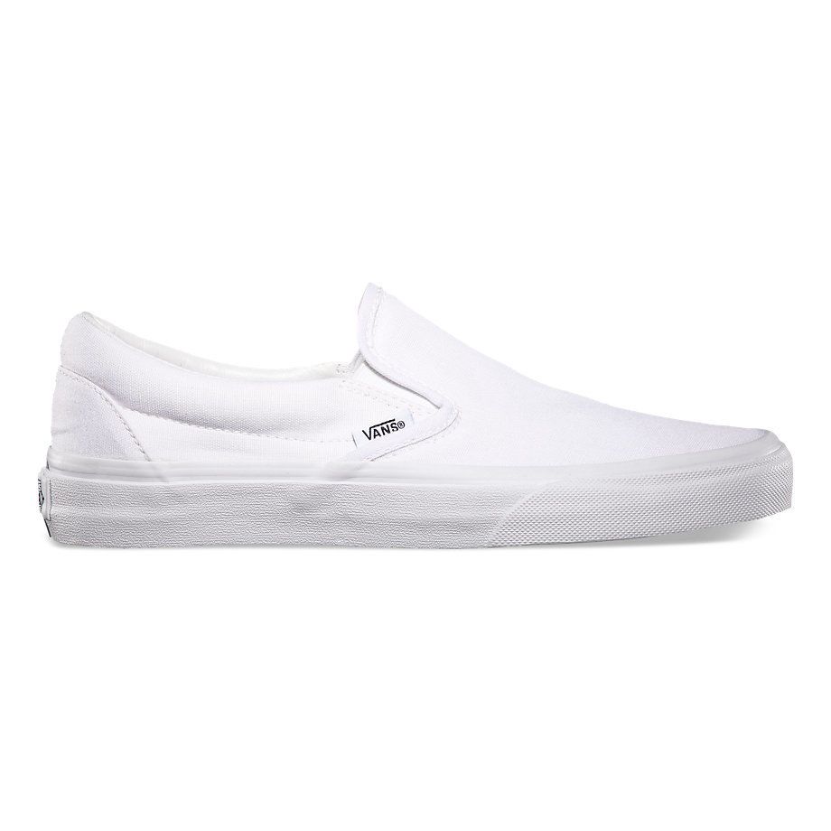 

Слипоны унисекс Vans Classic VEYEW00 белые 44 EU, VEYEW00