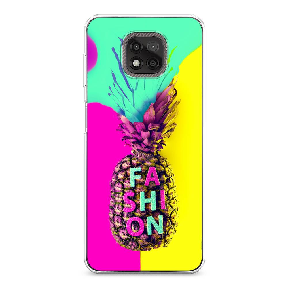 

Чехол Awog на Motorola Moto G Power 2021 "Кислотный ананас", Разноцветный, 242750-10