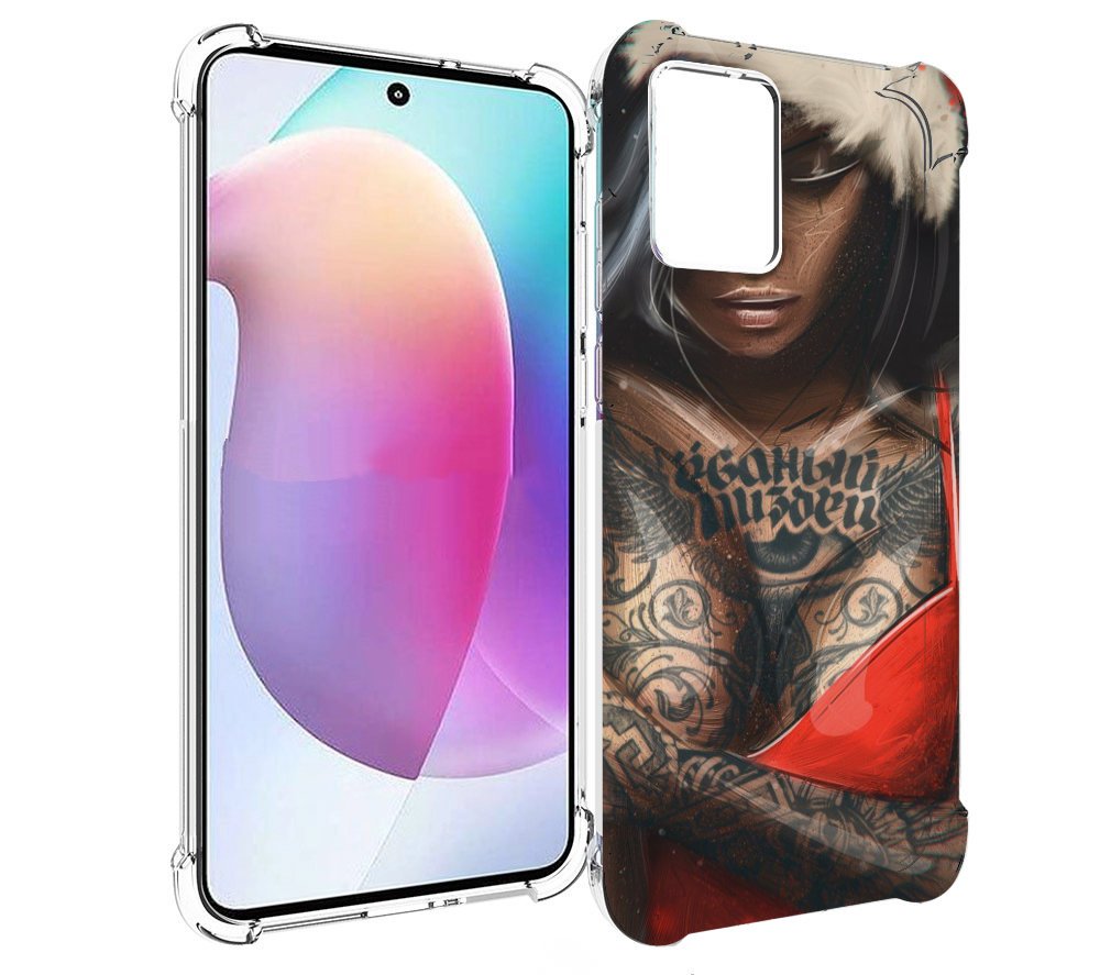 

Чехол MyPads санта-клаус-девушка для Motorola Edge 30 Neo, Прозрачный, Tocco