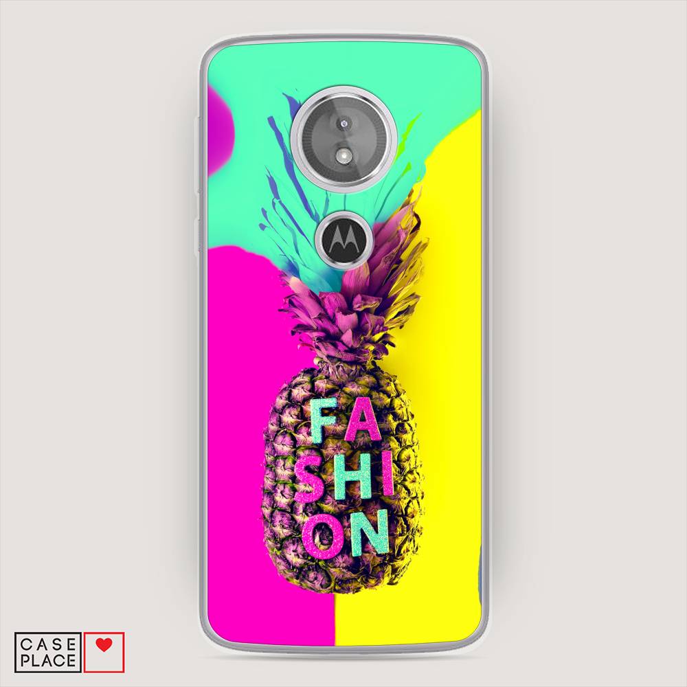 

Чехол Awog на Motorola Moto E5 / Моторола Мото E5 "Кислотный ананас", Разноцветный, 241050-10