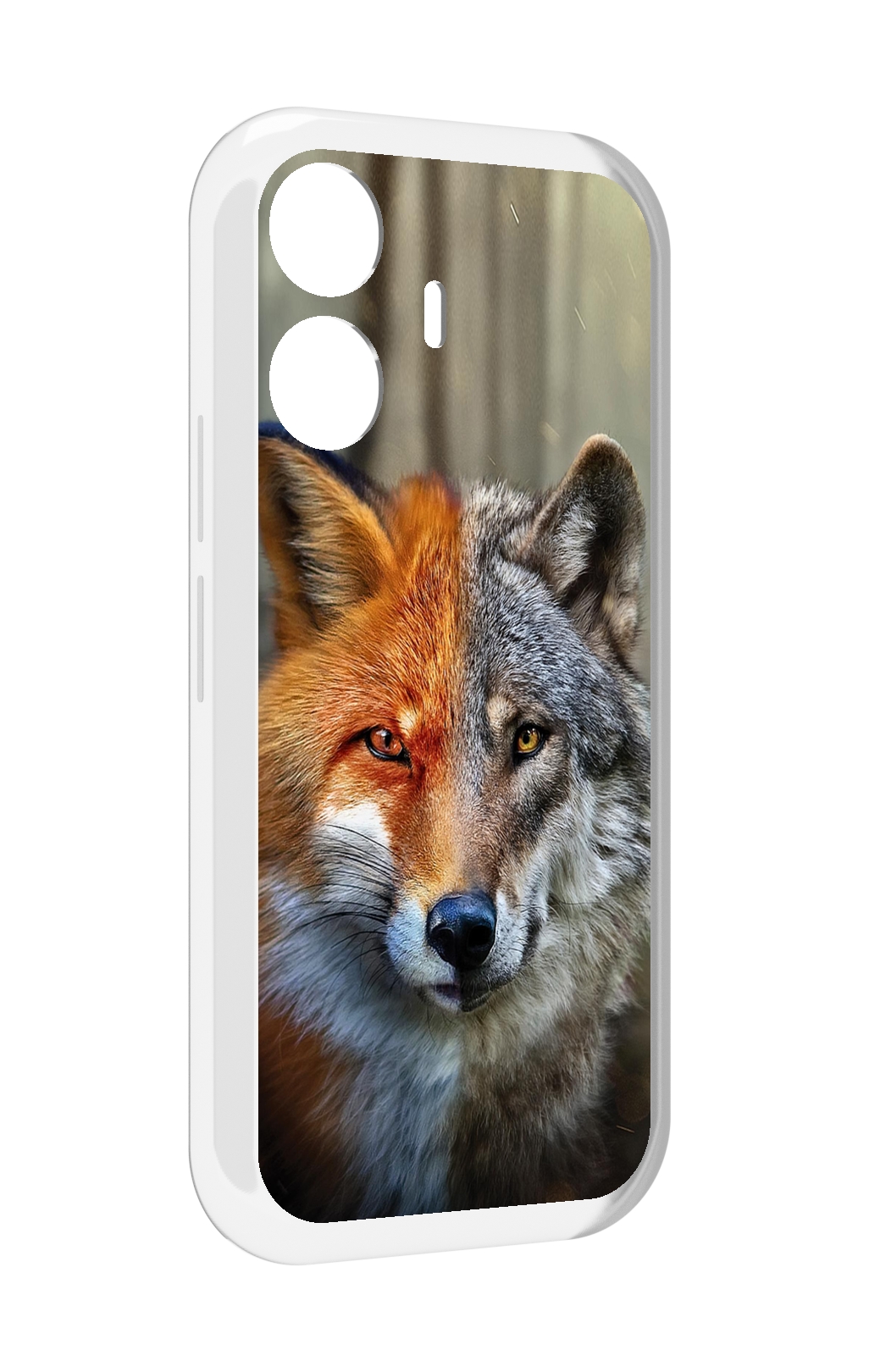 

Чехол MyPads волк-лиса для Vivo Y77E / Vivo iQOO Z6 Lite, Прозрачный, Tocco