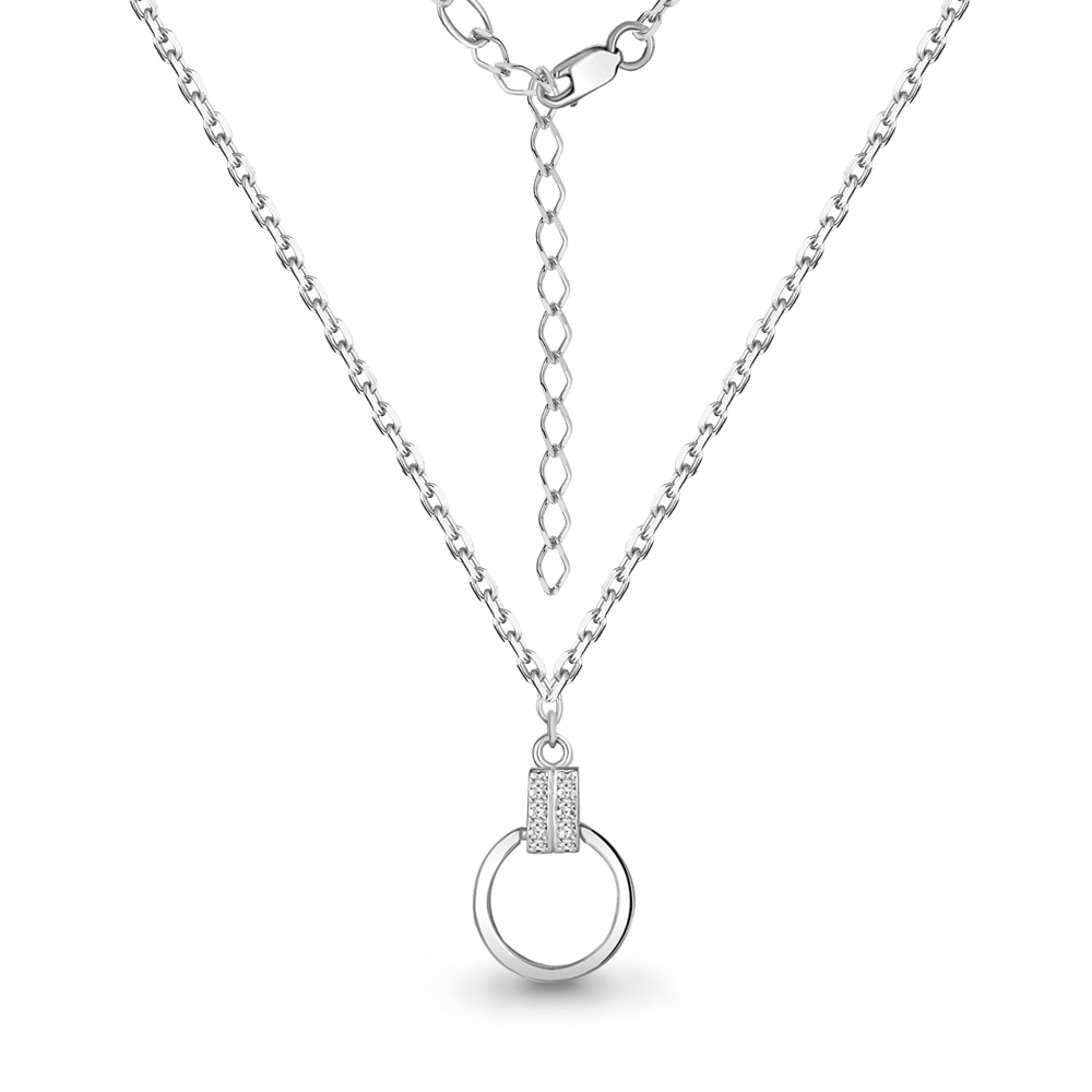 

Колье из серебра с фианитом Aquamarine 40 см Aquamarine 73656А_925_р, 73656А_925_р