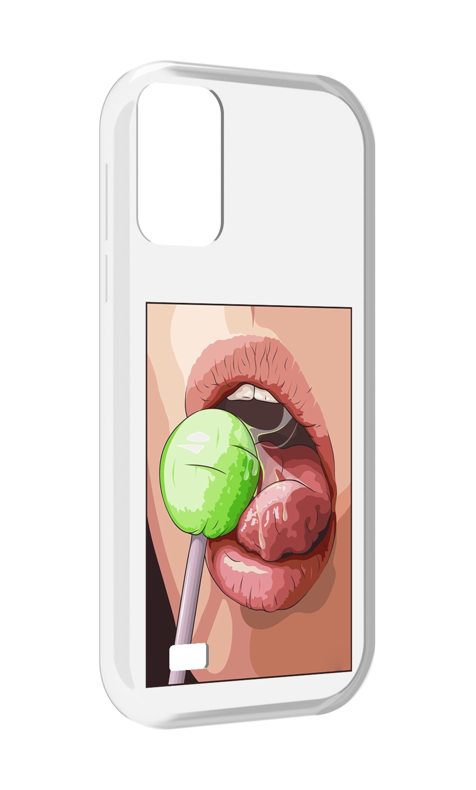 

Чехол MyPads зеленый-чупа-чупс женский для Oukitel C31, Прозрачный, Tocco