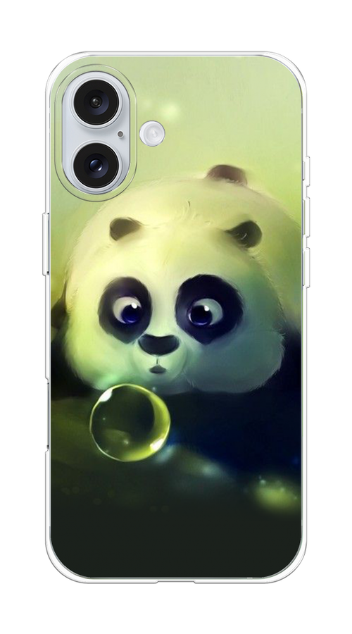 

Чехол на Apple iPhone 16 Plus "Малыш панды", Зеленый;черный;серый, 16150-1