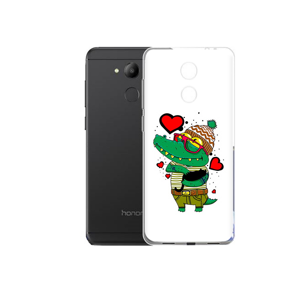 

Чехол MyPads Tocco для Honor 6C Влюбленный крокодил (PT67887.49.48), Прозрачный, Tocco