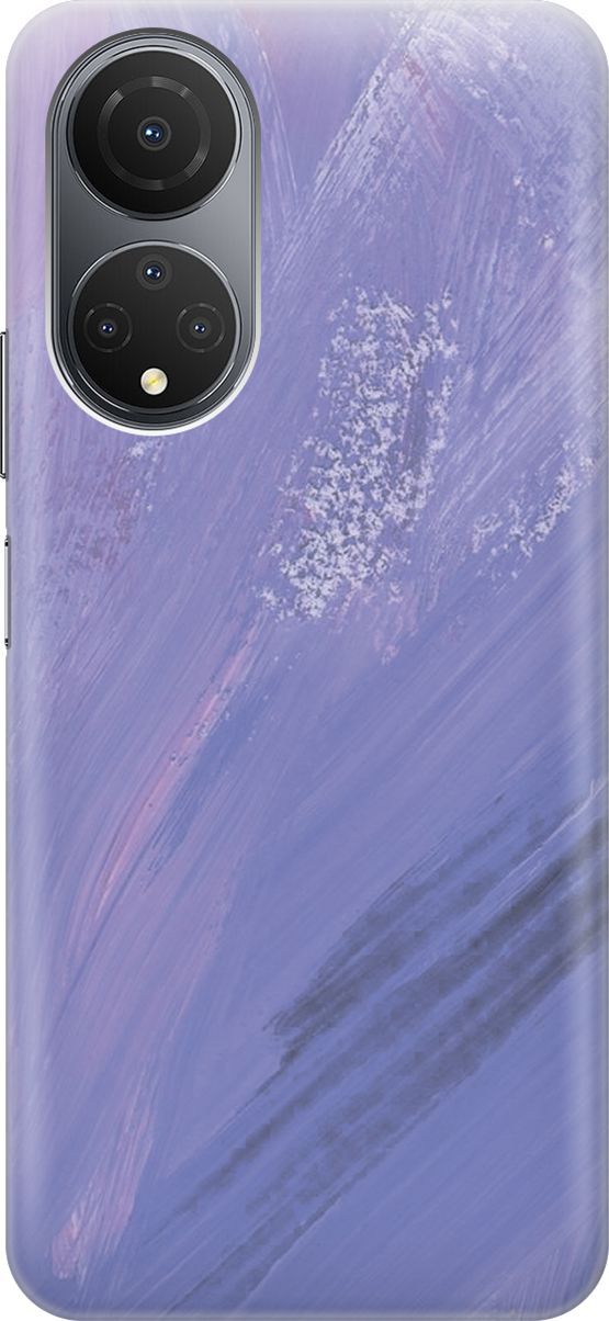 

Силиконовый чехол на Honor X7 "Сиреневые мазки", Серый;фиолетовый, 158544