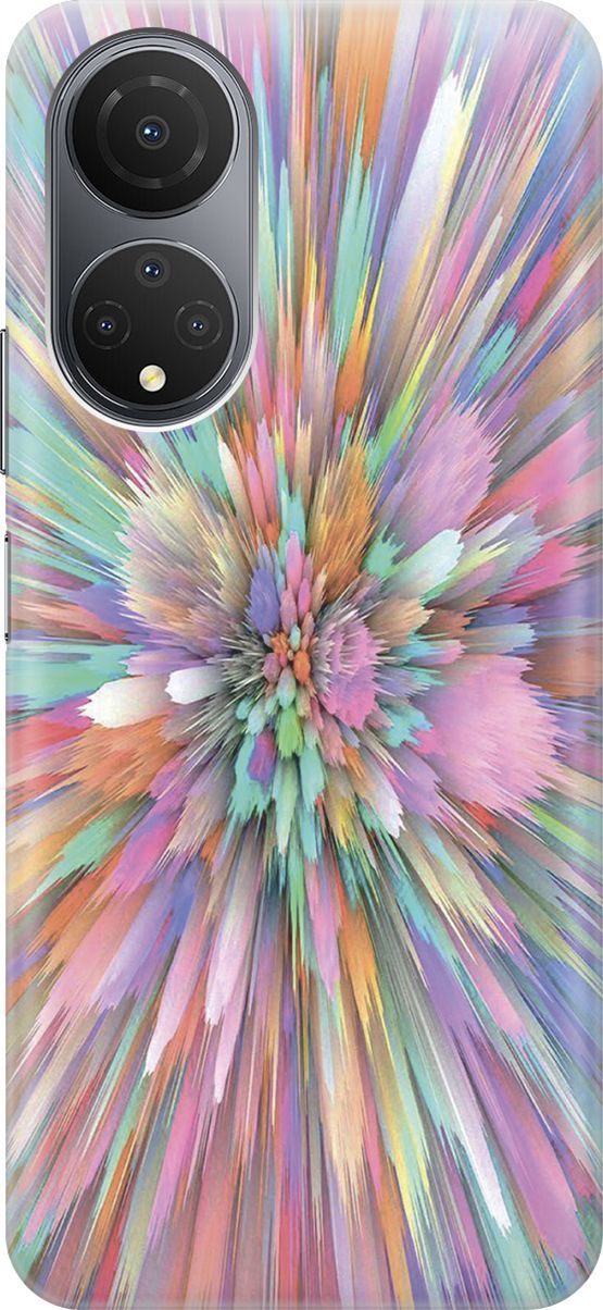 

Силиконовый чехол на Honor X7 "Красочный взрыв", Голубой;розовый, 158544