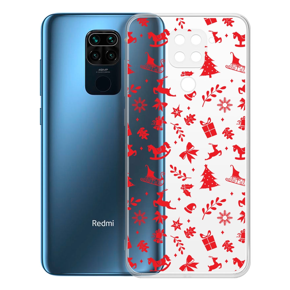 Чехол-накладка Новогодние мотивы для Xiaomi Redmi Note 9