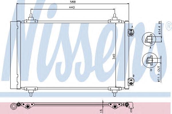 

Радиатор кондиционера Nissens 940111