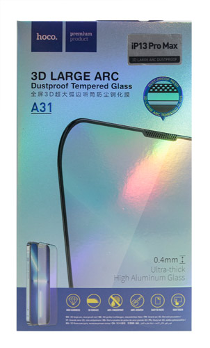 

Стекло Full screen 3D lagre arc dustproof для iPhone 13 Pro Max 6,7 (A31)