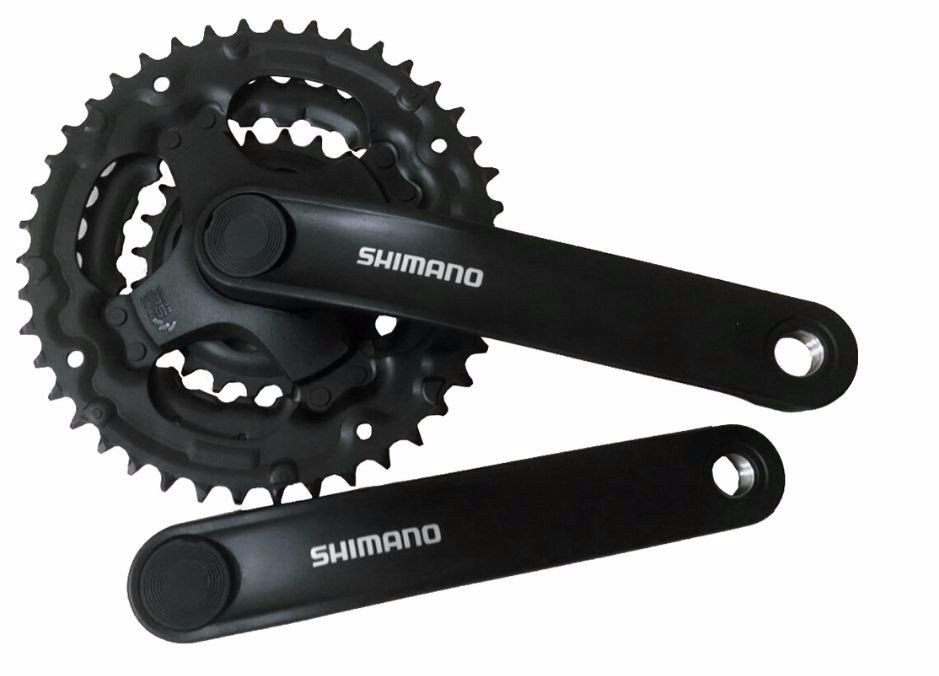 

Система 175мм 42/34/24T под квадрат без защиты SHIMANO Tourney FC-TY301, Черный