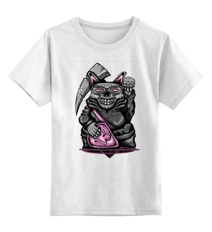 

Детская футболка Printio Rat skull цв.белый р.128, 0000000786931