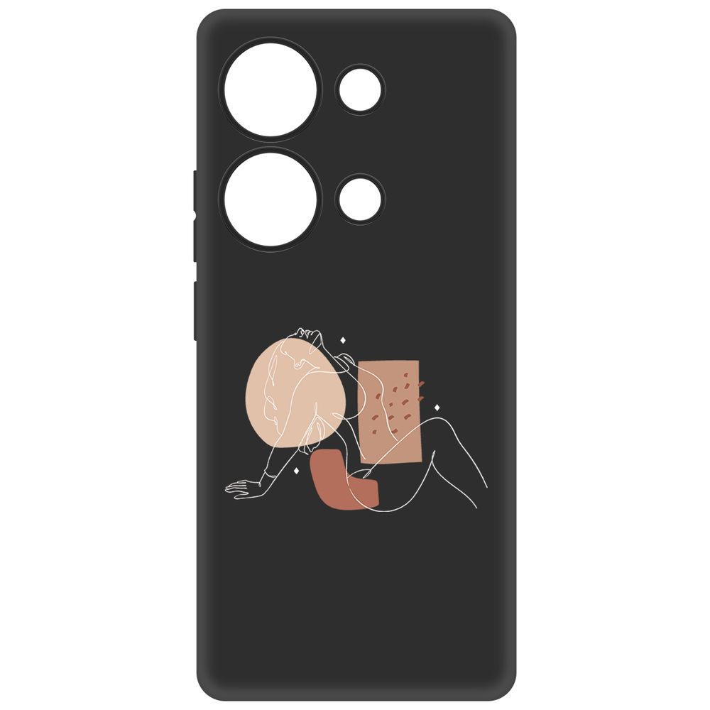 

Чехол-накладка Krutoff Soft Case Чувственность для Poco M6 Pro 4G черный