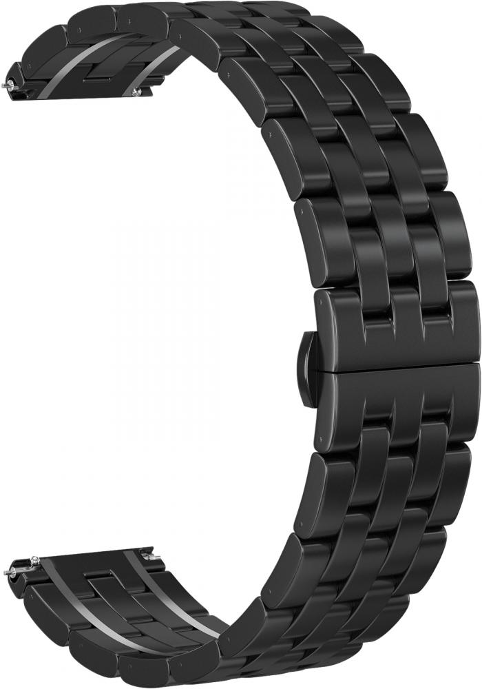 

Ремешок стальной GSMIN Cuff 22 для Xiaomi Imilab KW66 (Черный)