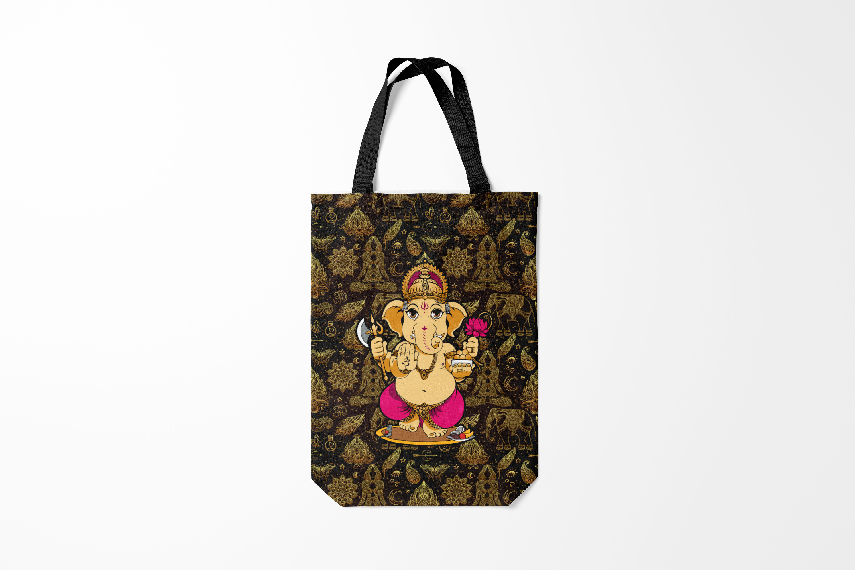

Сумка шoппер унисекс Burnettie Страны мира Ganesha, черный, Страны мира Ganesha