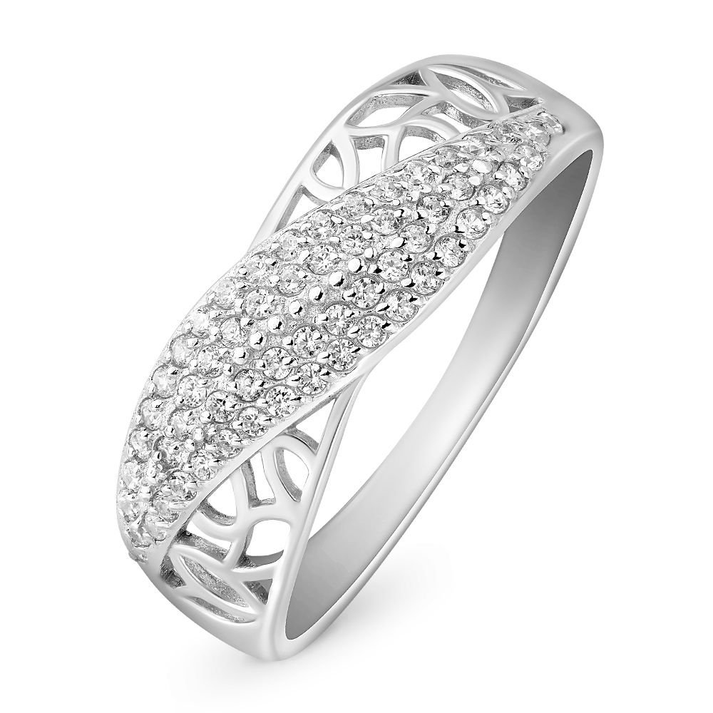 

Кольцо женское из серебра с фианитом 585Gold 701008166, р. 19, 701008166