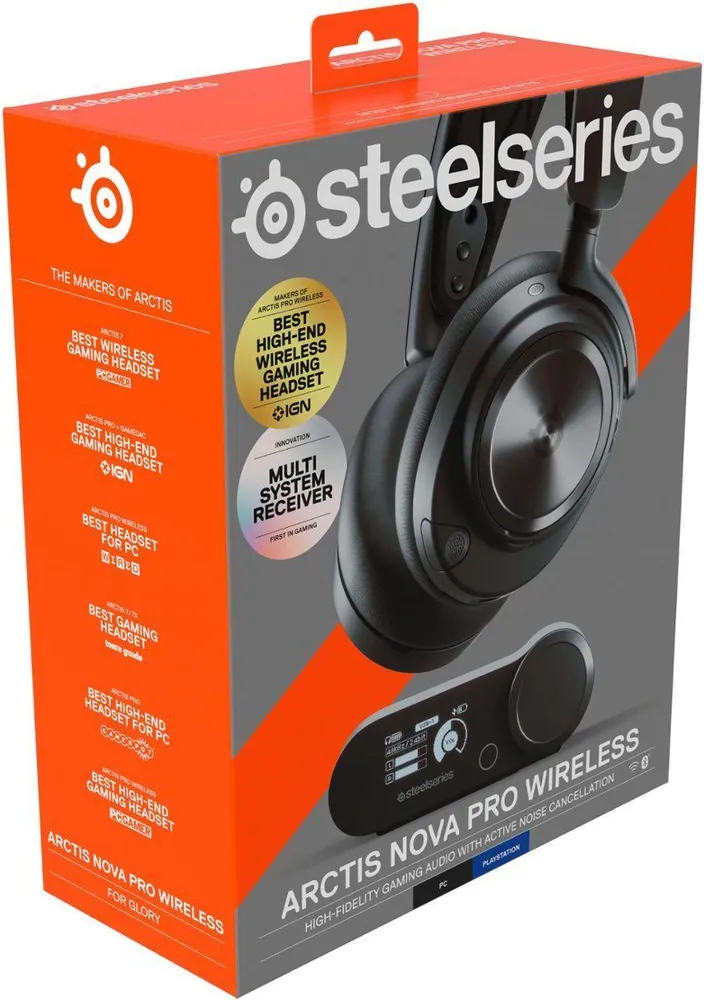 Игровые наушники SteelSeries Arctis Nova Pro Wireless черный (61520)