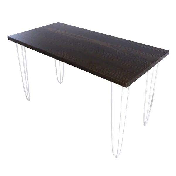 

Стол кухонный Solarius Loft металл-дерево 140х70х75, темный дуб с белыми ножками-шпильками, Loft металл-дерево 140х70х75