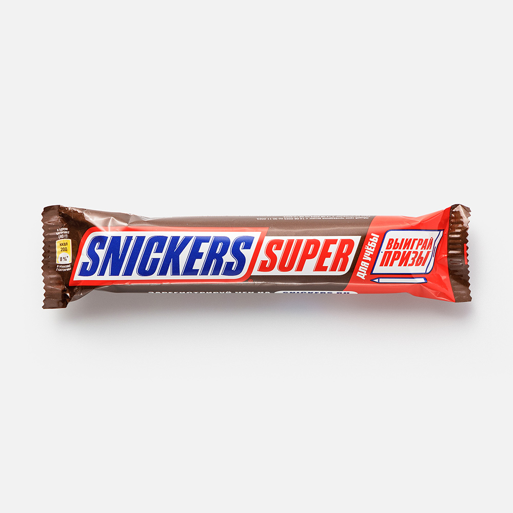 Батончик Snickers Super шоколадный, 80 г