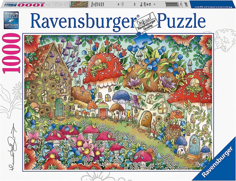 

Пазл Ravensburger 1000 Цветочные грибные домики, арт.16997