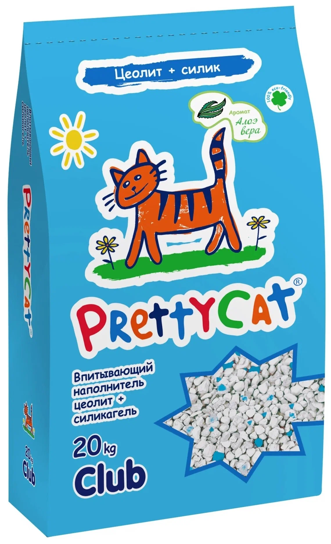 фото Наполнитель впитывающий для кошачьих туалетов pretty cat, naturel с лавандой, 20 кг prettycat