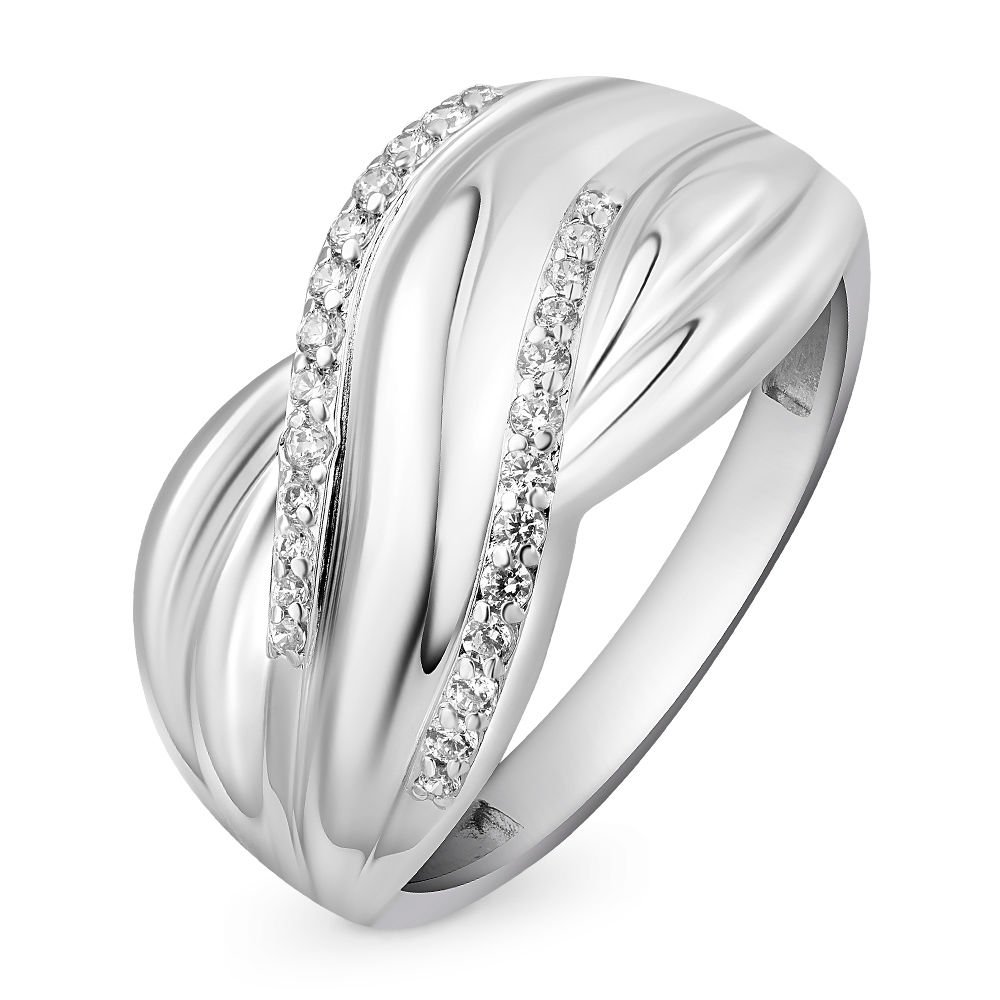 

Кольцо женское из серебра с фианитом 585Gold 701006679, р. 19,5, 701006679