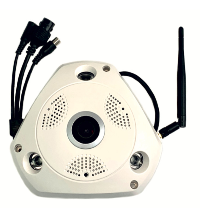 

Панорамная IP Wi-Fi камера видеонаблюдения 2мП Full HD 1080P, DV360IPWF1080IR75