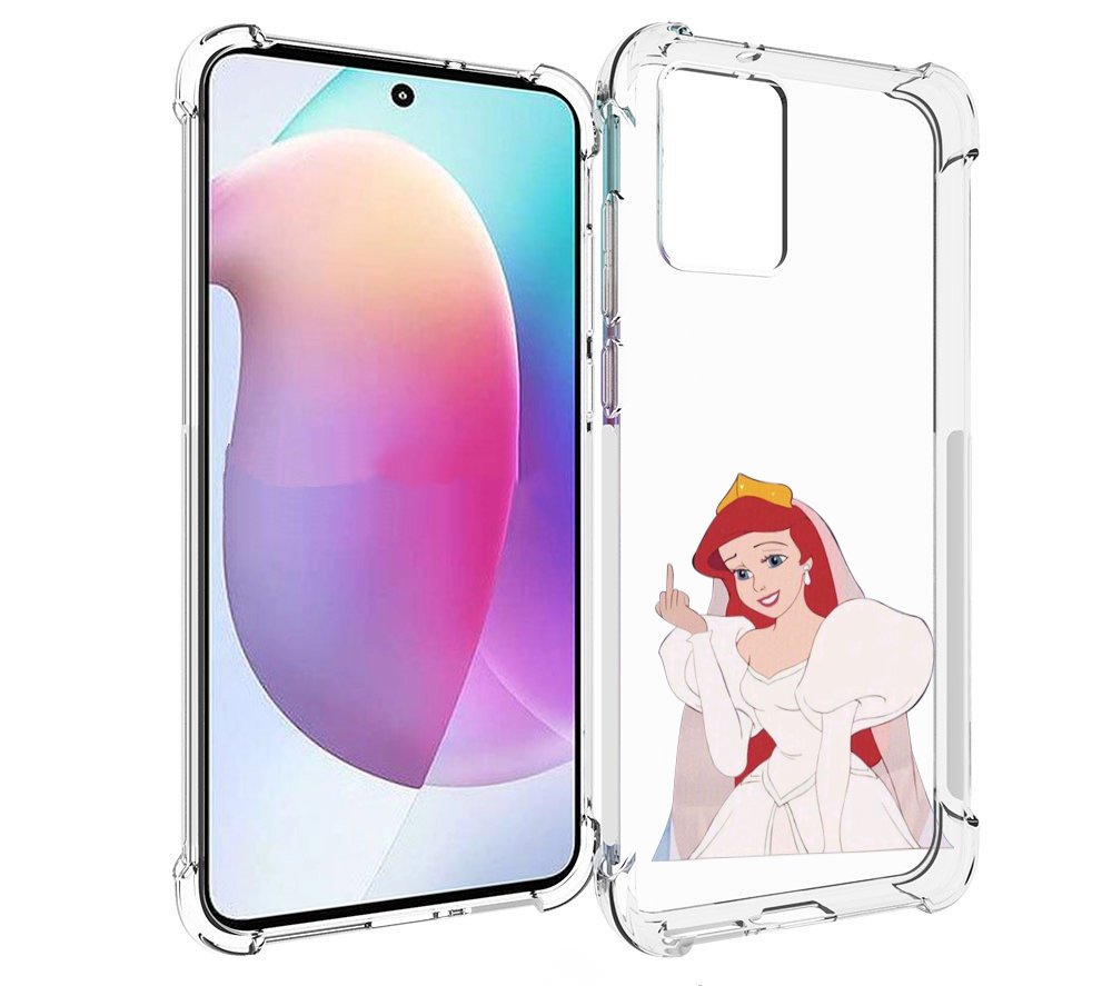 

Чехол MyPads принцесса-Русалочка-Ариель женский для Motorola Edge 30 Neo, Прозрачный, Tocco