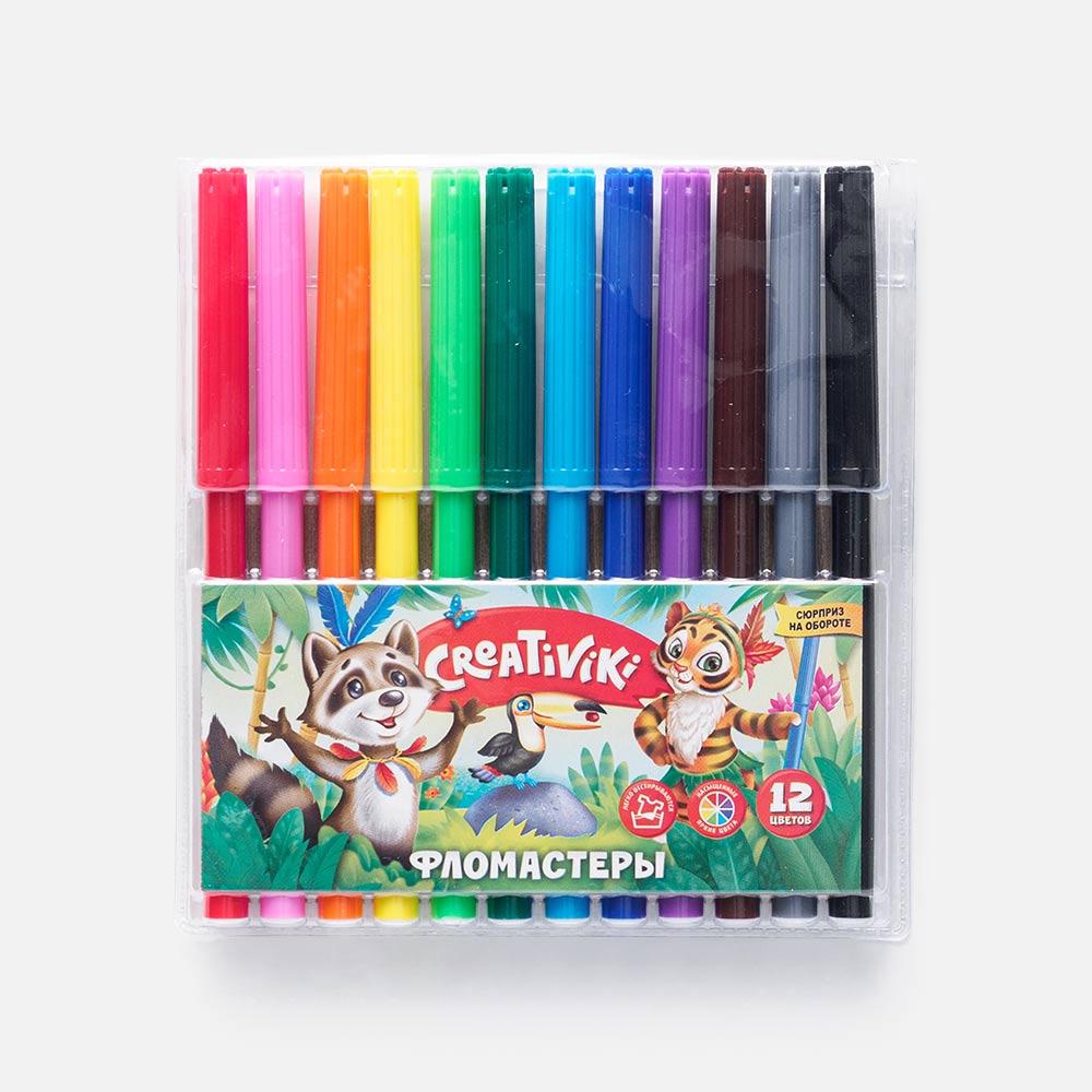 Набор фломастеров Creativiki 12 цветов