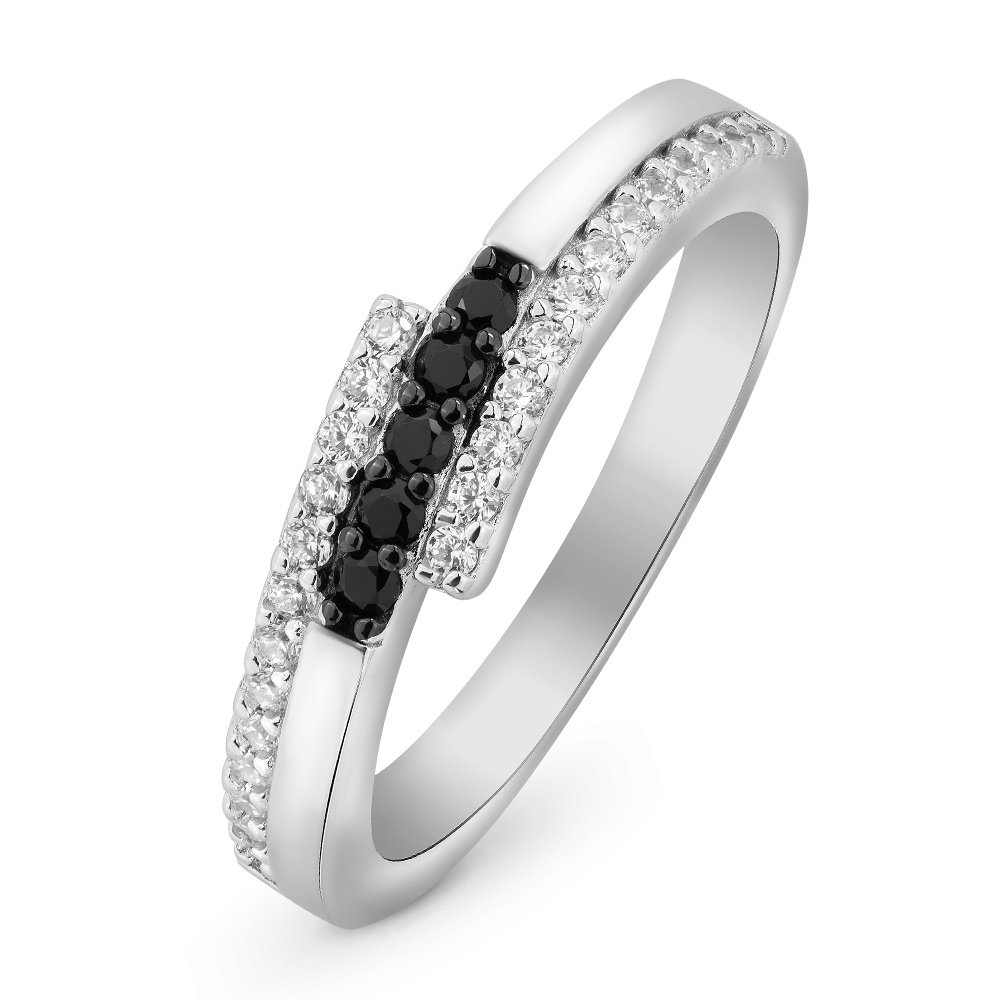 

Кольцо женское из серебра с фианитом 585Gold 701006536, р. 18, 701006536