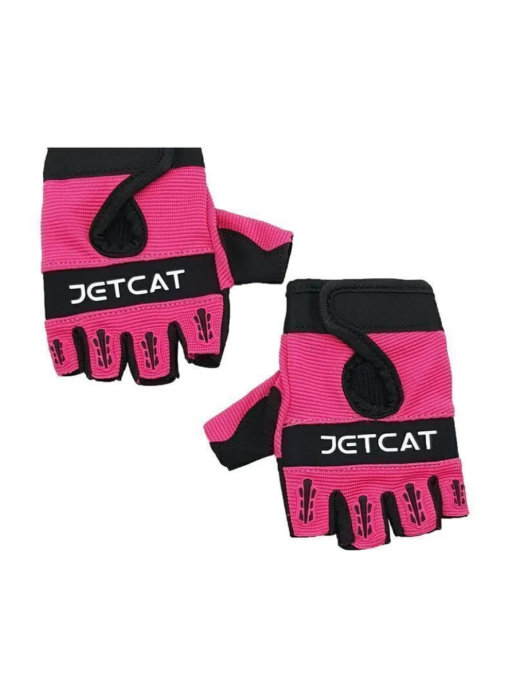 Перчатки - JETCAT - Pro - Короткие Пальцы розово-черные (S)