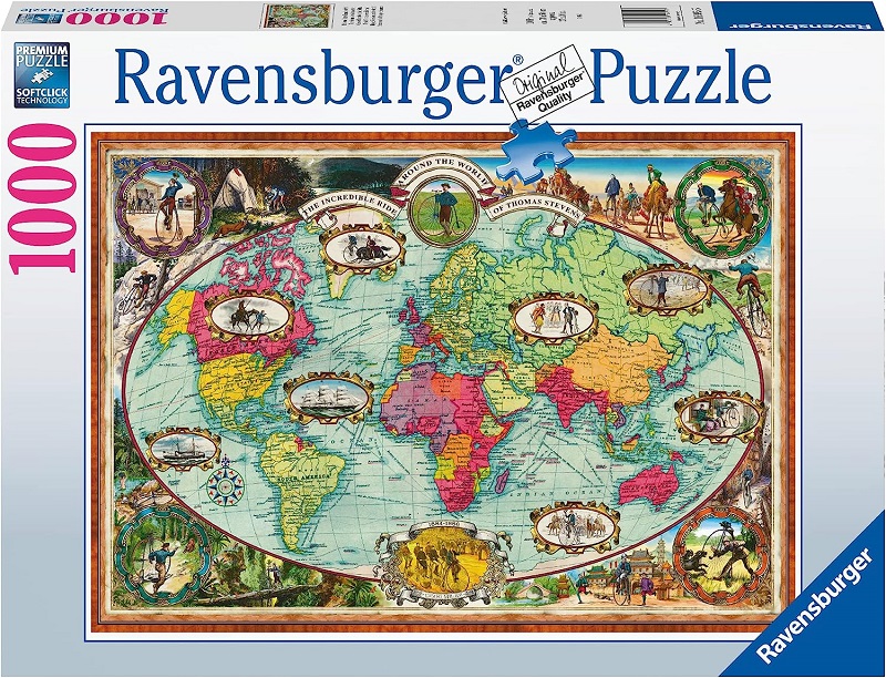 

Пазл Ravensburger 1000 Кругосветное путешествие на велосипеде, арт.16995
