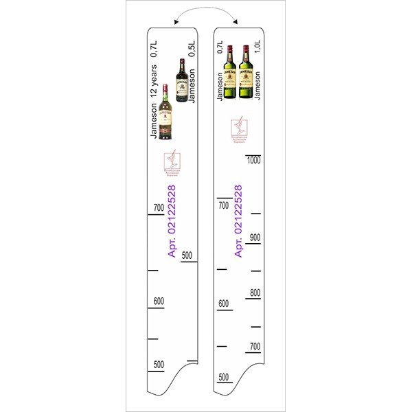 

Линейка «Джеймсон 12лет» 0.5, 0.7, 1л L=28 см B=2 см STEK 2122528