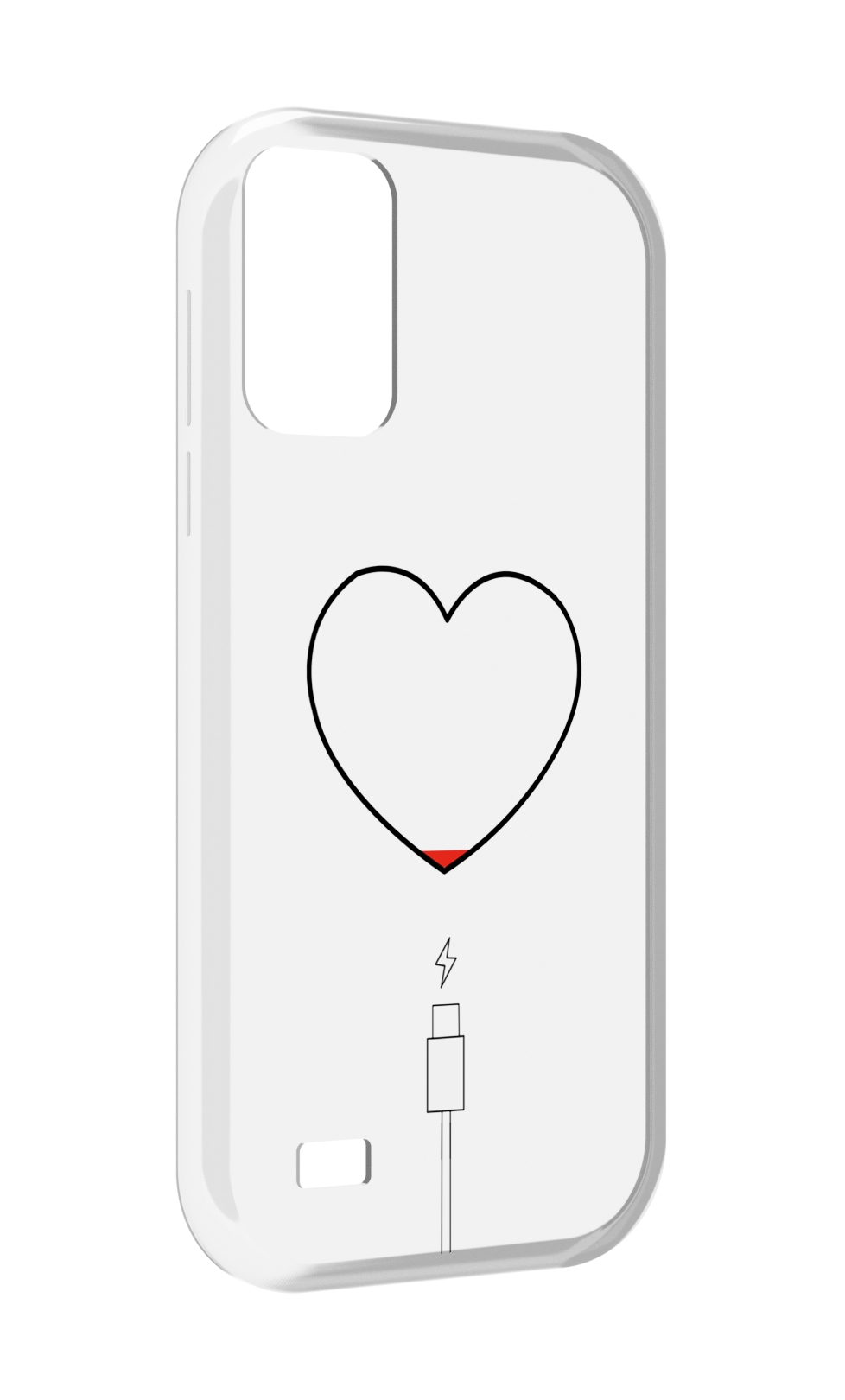 

Чехол MyPads зарядка-сердца для Oukitel C31, Прозрачный, Tocco