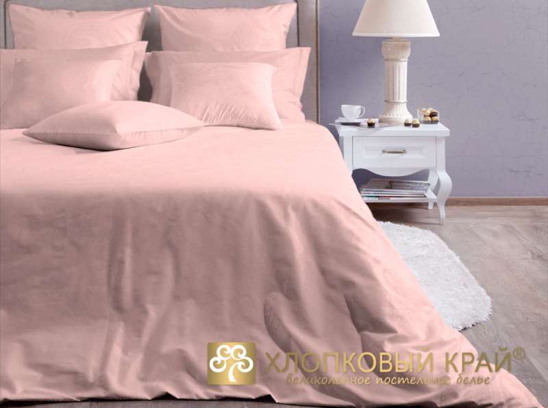 

КПБ 2,0 сп.; 2 нав. 50*70; сатин люкс 1006 Дымчатая Роза.
