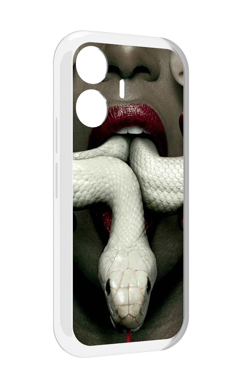 

Чехол MyPads белая-змея для Vivo Y77E / Vivo iQOO Z6 Lite, Прозрачный, Tocco