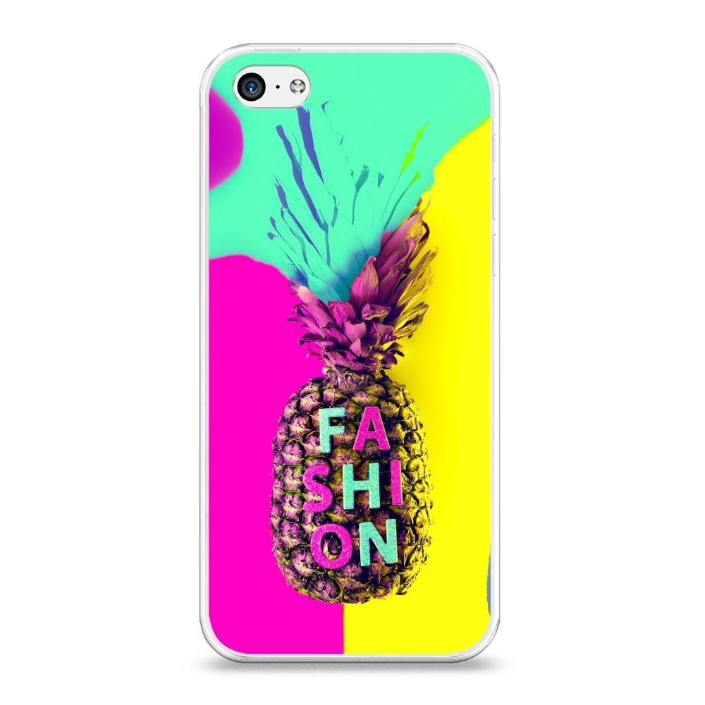 

Чехол Awog на Apple iPhone 5C / Айфон 5C "Кислотный ананас", Разноцветный, 10250-10