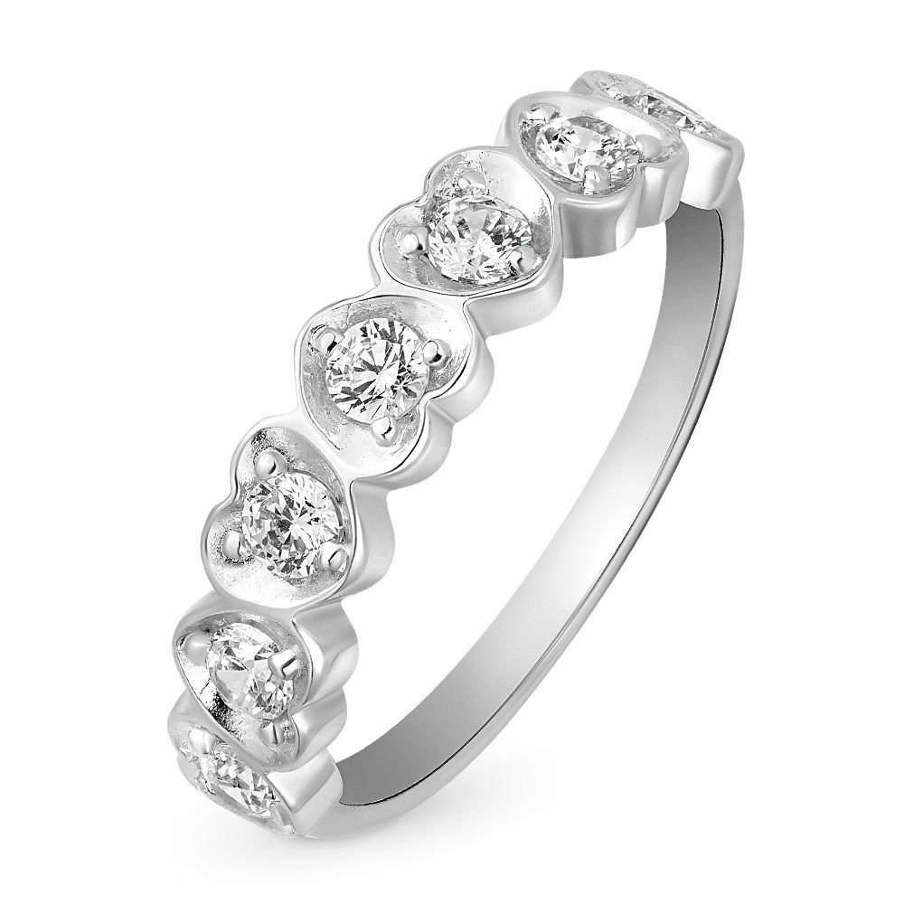 Кольцо женское из серебра с фианитом 585Gold 701004295, р. 17