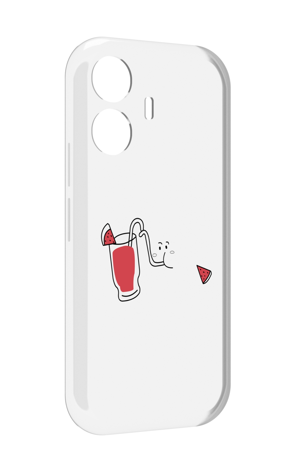 

Чехол MyPads арбузный-напиток для Vivo Y77E / Vivo iQOO Z6 Lite, Прозрачный, Tocco