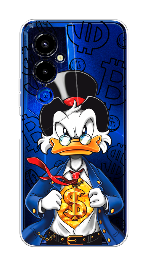 

Чехол на Tecno Pova 4 Pro "Scrooge Goldman", Черный;белый;синий, 302650-1