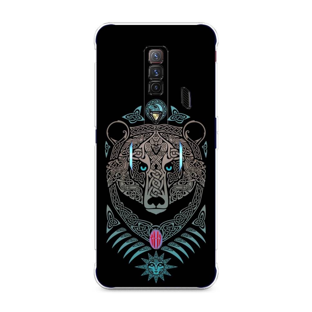 

Чехол Awog на ZTE Nubia Red Magic 7 / ЗТЕ Нубиа Ред Мэджик 7 "Кельтский медведь", Разноцветный, 135950-2