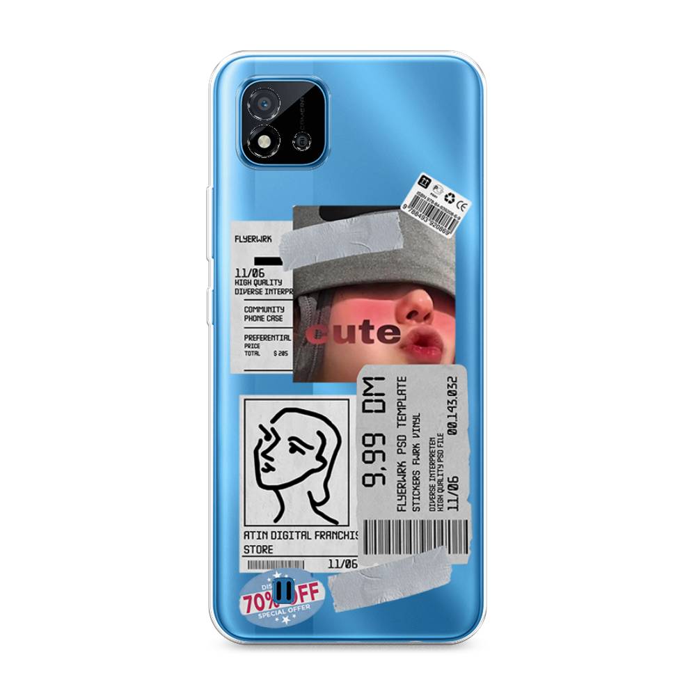 фото Чехол на oppo realme c20 "cute girl collage" case place