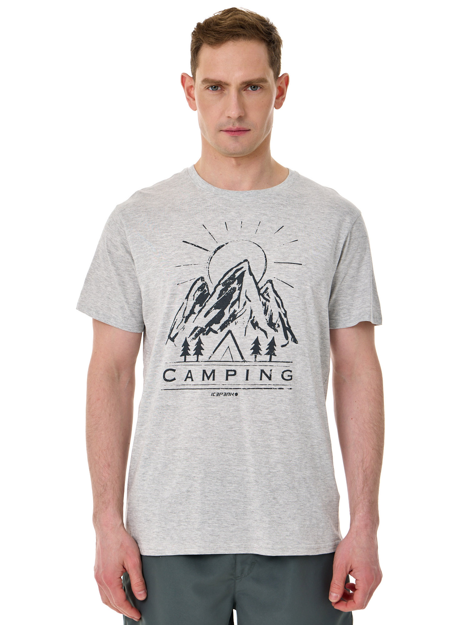 

Футболка мужская IcePeak Moxee 2024 серая L, Серый, Moxee 2024