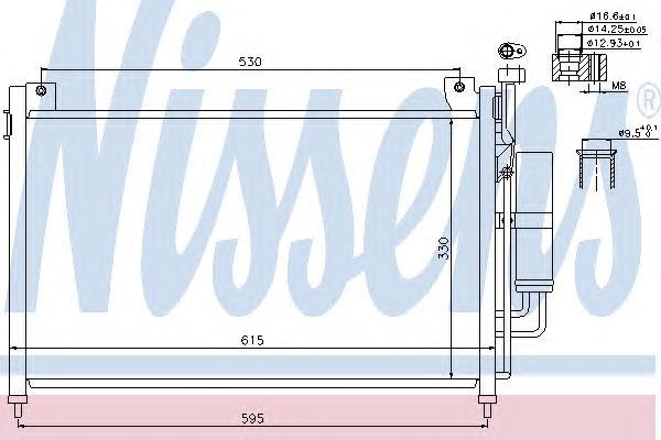 

Радиатор кондиционера Nissens 940033