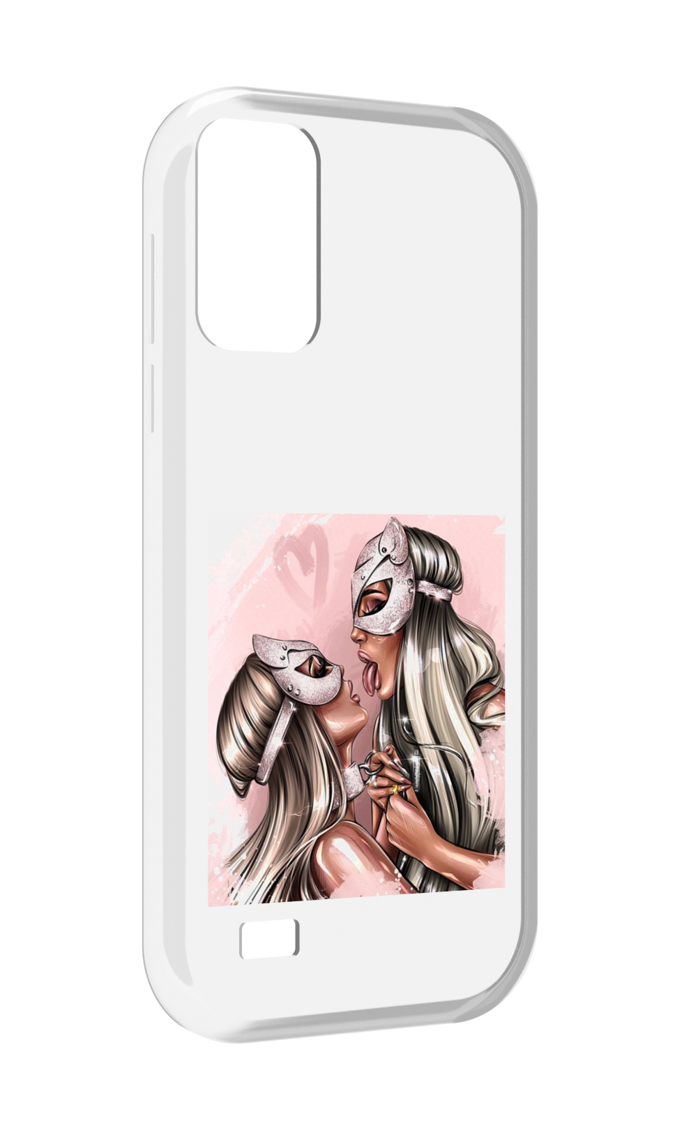 

Чехол MyPads девушки-поцелуй женский для Oukitel C31, Прозрачный, Tocco