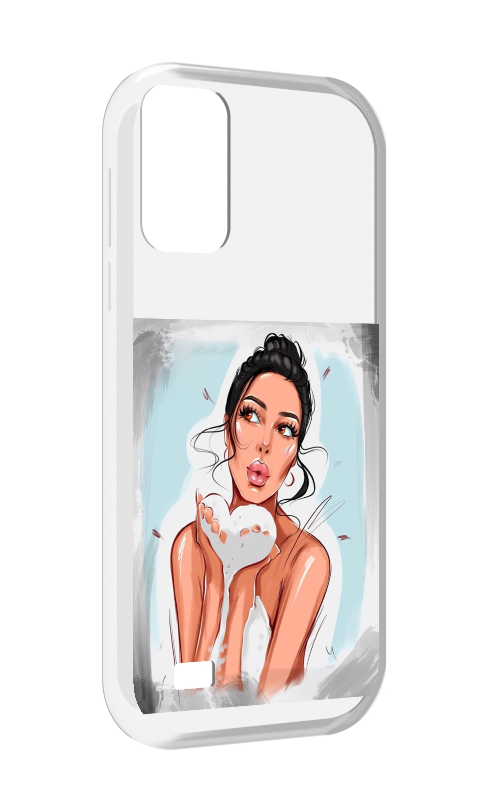 

Чехол MyPads девушка-с-пеной женский для Oukitel C31, Прозрачный, Tocco