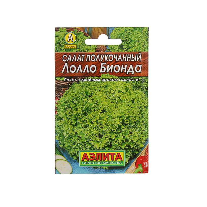

Семена Салат "Лолло Бионда" "Лидер", 0,5 г ,