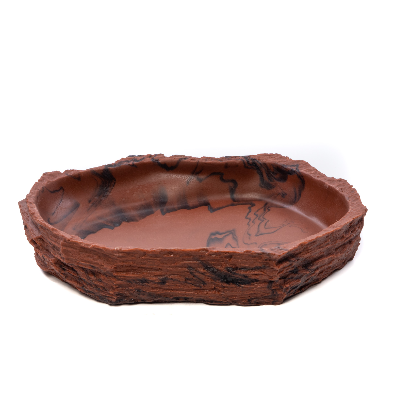 Кормушка-поилка для рептилий LUCKY REPTILE Dish Lava, коричневая, 30 х 22 х 6 см